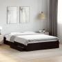Black engineered wood bed frame with drawers 160x200 cm by vidaXL, Beds and slatted bases - Ref: Foro24-3280644, Price: 205,3...