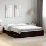 Black engineered wood bed frame with drawers 160x200 cm by vidaXL, Beds and slatted bases - Ref: Foro24-3280644, Price: 195,6...