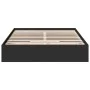 Black engineered wood bed frame with drawers 160x200 cm by vidaXL, Beds and slatted bases - Ref: Foro24-3280644, Price: 195,6...