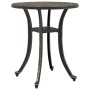 Mesa de jardín aluminio fundido bronce Ø48x53 cm by vidaXL, Garden tables - Ref: Foro24-4002823, Price: 69,12 €, Discount: %