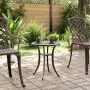 Gartentisch aus gegossenem Aluminium in Bronze Ø48x53 cm von vidaXL, Gartentische - Ref: Foro24-4002823, Preis: 61,11 €, Raba...