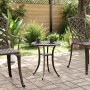 Gartentisch aus gegossenem Aluminium in Bronze Ø48x53 cm von vidaXL, Gartentische - Ref: Foro24-4002823, Preis: 69,12 €, Raba...