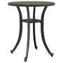 Mesa de jardín aluminio fundido bronce Ø48x53 cm by vidaXL, Garden tables - Ref: Foro24-4002823, Price: 69,12 €, Discount: %