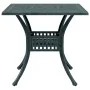 Mesa de jardín aluminio fundido verde 80x80x75 cm de vidaXL, Mesas de jardín - Ref: Foro24-4002814, Precio: 213,48 €, Descuen...