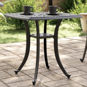 Gartentisch aus schwarzem Gusseisen-Aluminium 80x80x75 cm von vidaXL, Gartentische - Ref: Foro24-4002816, Preis: 79,11 €, Rab...