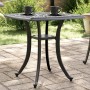 Mesa de jardín aluminio fundido negro 80x80x75 cm by vidaXL, Garden tables - Ref: Foro24-4002816, Price: 79,11 €, Discount: %