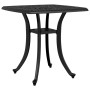 Mesa de jardín aluminio fundido negro 80x80x75 cm by vidaXL, Garden tables - Ref: Foro24-4002816, Price: 79,11 €, Discount: %