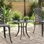 Mesa de jardín aluminio fundido negro 80x80x75 cm de vidaXL, Mesas de jardín - Ref: Foro24-4002816, Precio: 67,55 €, Descuent...