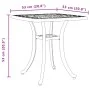 Mesa de jardín aluminio fundido negro 80x80x75 cm de vidaXL, Mesas de jardín - Ref: Foro24-4002816, Precio: 67,55 €, Descuent...
