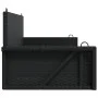 Banco columpio de ratán sintético negro 119x56x48 cm by vidaXL, garden benches - Ref: Foro24-365625, Price: 117,14 €, Discoun...