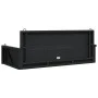 Banco columpio de ratán sintético negro 119x56x48 cm by vidaXL, garden benches - Ref: Foro24-365625, Price: 117,14 €, Discoun...