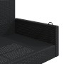 Banco columpio de ratán sintético negro 119x56x48 cm by vidaXL, garden benches - Ref: Foro24-365625, Price: 123,46 €, Discoun...