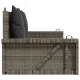 Banco columpio con cojines ratán sintético gris 119x56x48 cm de vidaXL, Bancos de jardín - Ref: Foro24-365631, Precio: 117,60...