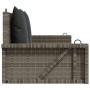Banco columpio con cojines ratán sintético gris 119x56x48 cm by vidaXL, garden benches - Ref: Foro24-365631, Price: 125,09 €,...