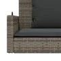 Banco columpio con cojines ratán sintético gris 119x56x48 cm de vidaXL, Bancos de jardín - Ref: Foro24-365631, Precio: 117,60...