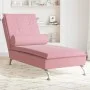 Sofá diván de masaje con cojín de terciopelo rosa by vidaXL, Daybeds - Ref: Foro24-379453, Price: 146,36 €, Discount: %