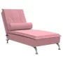 Sofá diván de masaje con cojín de terciopelo rosa by vidaXL, Daybeds - Ref: Foro24-379453, Price: 146,36 €, Discount: %