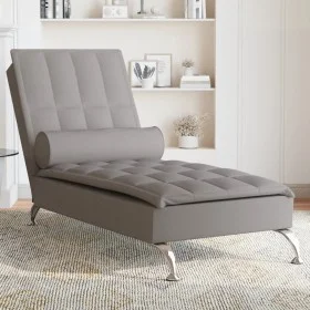Sofá diván de masaje con cojín de tela taupe by vidaXL, Daybeds - Ref: Foro24-379447, Price: 144,63 €, Discount: %
