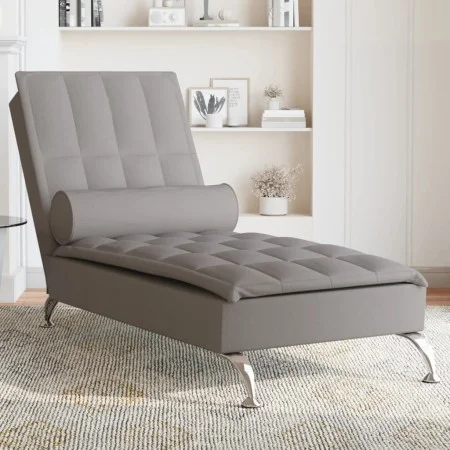 Sofá diván de masaje con cojín de tela taupe by vidaXL, Daybeds - Ref: Foro24-379447, Price: 144,63 €, Discount: %