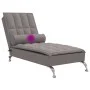 Sofá diván de masaje con cojín de tela taupe by vidaXL, Daybeds - Ref: Foro24-379447, Price: 144,63 €, Discount: %