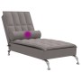 Sofá diván de masaje con cojín de tela taupe by vidaXL, Daybeds - Ref: Foro24-379447, Price: 147,21 €, Discount: %