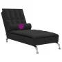 Sofá diván de masaje con cojín de tela negro by vidaXL, Daybeds - Ref: Foro24-379445, Price: 151,66 €, Discount: %