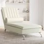 Sofá diván de masaje con cojín de terciopelo crema by vidaXL, Daybeds - Ref: Foro24-379466, Price: 158,79 €, Discount: %