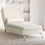Sofá diván de masaje con cojín de terciopelo crema by vidaXL, Daybeds - Ref: Foro24-379466, Price: 161,83 €, Discount: %