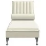 Sofá diván de masaje con cojín de terciopelo crema by vidaXL, Daybeds - Ref: Foro24-379466, Price: 158,79 €, Discount: %