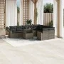 Set de sofás de jardín 10 pzas con cojines ratán sintético gris by vidaXL, Garden sets - Ref: Foro24-3267500, Price: 628,07 €...