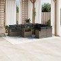 Set de sofás de jardín 10 pzas con cojines ratán sintético gris by vidaXL, Garden sets - Ref: Foro24-3267500, Price: 629,99 €...