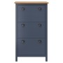 Mueble zapatero Hill madera pino gris 72x35x124 cm de vidaXL, Zapateros y organizadores de calzado - Ref: Foro24-289005, Prec...