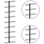 Wall-mounted wine rack for 9 bottles, black iron by vidaXL, Wine racks - Ref: Foro24-289561, Price: 42,79 €, Discount: %