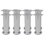 8x Chrome Round Sofa Legs 180mm by vidaXL, Chair and sofa supports - Ref: Foro24-279099, Price: 22,53 €, Discount: %