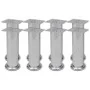 8x Chrome Round Sofa Legs 180mm by vidaXL, Chair and sofa supports - Ref: Foro24-279099, Price: 22,40 €, Discount: %