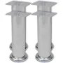 8x Chrome Round Sofa Legs 180mm by vidaXL, Chair and sofa supports - Ref: Foro24-279099, Price: 22,40 €, Discount: %