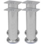 8x verchromte runde Sofabeine 180 mm von vidaXL, Stuhl- und Sofastützen - Ref: Foro24-279099, Preis: 22,53 €, Rabatt: %