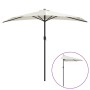 Semicircular balcony parasol with aluminum sand stick 270x144cm by vidaXL, Umbrellas - Ref: Foro24-44587, Price: 67,82 €, Dis...