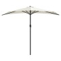 Semicircular balcony parasol with aluminum sand stick 270x144cm by vidaXL, Umbrellas - Ref: Foro24-44587, Price: 67,82 €, Dis...
