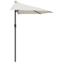 Semicircular balcony parasol with aluminum sand stick 270x144cm by vidaXL, Umbrellas - Ref: Foro24-44587, Price: 67,82 €, Dis...