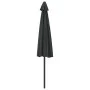 Gray aluminum semicircular balcony umbrella 300x155 cm by vidaXL, Umbrellas - Ref: Foro24-44593, Price: 54,76 €, Discount: %