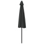 Sombrilla de balcón semicircular palo aluminio gris 300x155 cm de vidaXL, Sombrillas - Ref: Foro24-44593, Precio: 61,81 €, De...