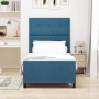 Estructura de cama Azul oscuro 90 x 190 cm Terciopelo