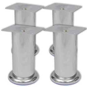 4 Round Sofa Legs 120 mm (Chrome Color) by vidaXL, Chair and sofa supports - Ref: Foro24-242158, Price: 13,00 €, Discount: %