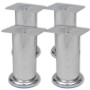 4 runde Sofabeine 120 mm (Chromfarbe) von vidaXL, Stuhl- und Sofastützen - Ref: Foro24-242158, Preis: 14,59 €, Rabatt: %