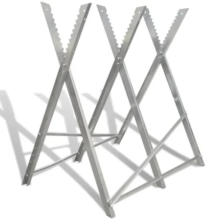 Galvanized folding stand with saws for woodworking by vidaXL, Sawing trestles - Ref: Foro24-141333, Price: 44,20 €, Discount: %