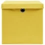Storage boxes with lids 10 pcs yellow fabric 32x32x32 cm by vidaXL, Storage baskets - Ref: Foro24-288368, Price: 64,06 €, Dis...