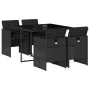 5-piece garden furniture set with black synthetic rattan cushions by vidaXL, Garden sets - Ref: Foro24-3277662, Price: 370,89...