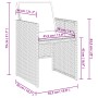 5-teiliges Gartenmöbel-Set mit schwarzen synthetischen Rattankissen von vidaXL, Gartensets - Ref: Foro24-3277662, Preis: 325,...