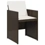 7-piece garden dining set with brown synthetic rattan cushions by vidaXL, Garden sets - Ref: Foro24-3277676, Price: 533,62 €,...